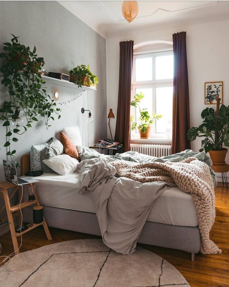 Спальня в скандинавском стиле хюгге
