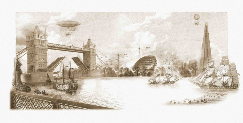 Река Темза в Лондоне набережная