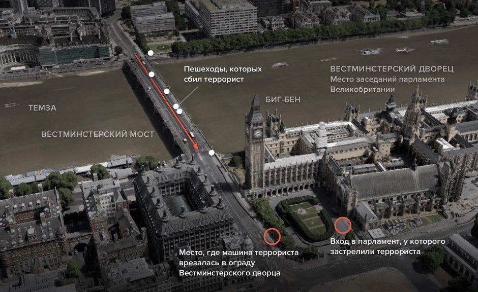 Вестминстерское аббатство и дворец в Лондоне карта