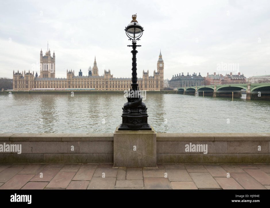 Лондон парламент вид с моста