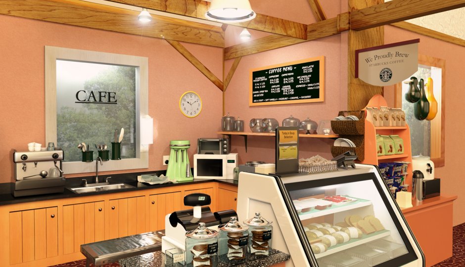 Coffeeshop Interior 3d