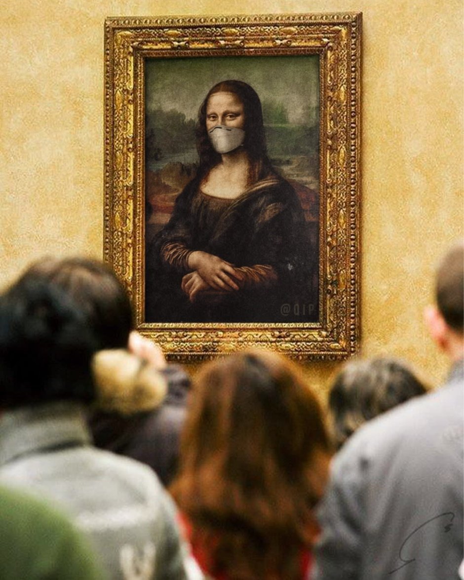 Лувр Мона Лиза Леонардо да Винчи