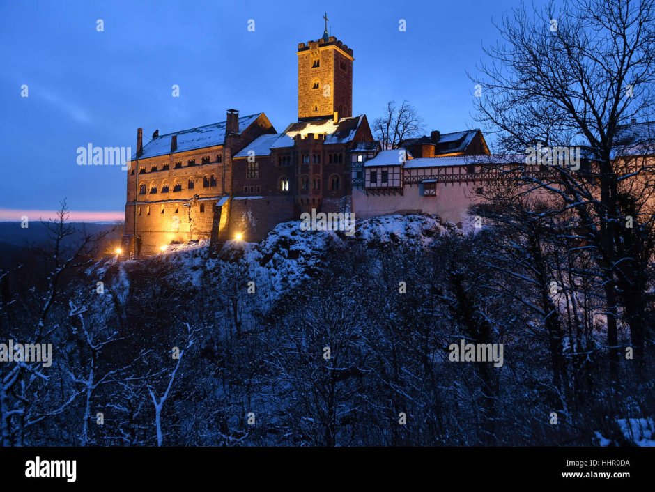 Замок Вартбург близ Эйзенаха в Тюрингии