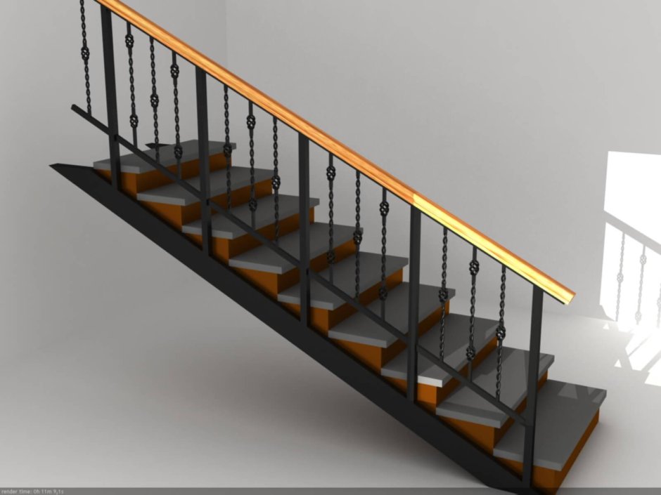 Металлические балясины для лестницы