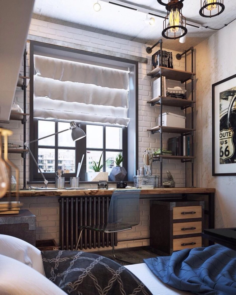 Loft Design Interior кирпич офис