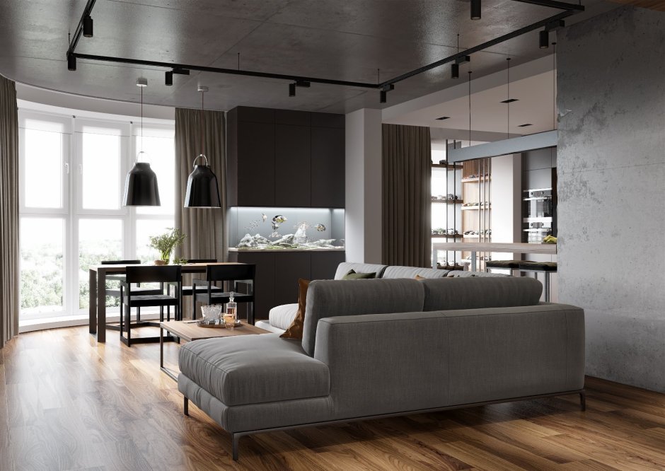 Старый лофт в интерьере