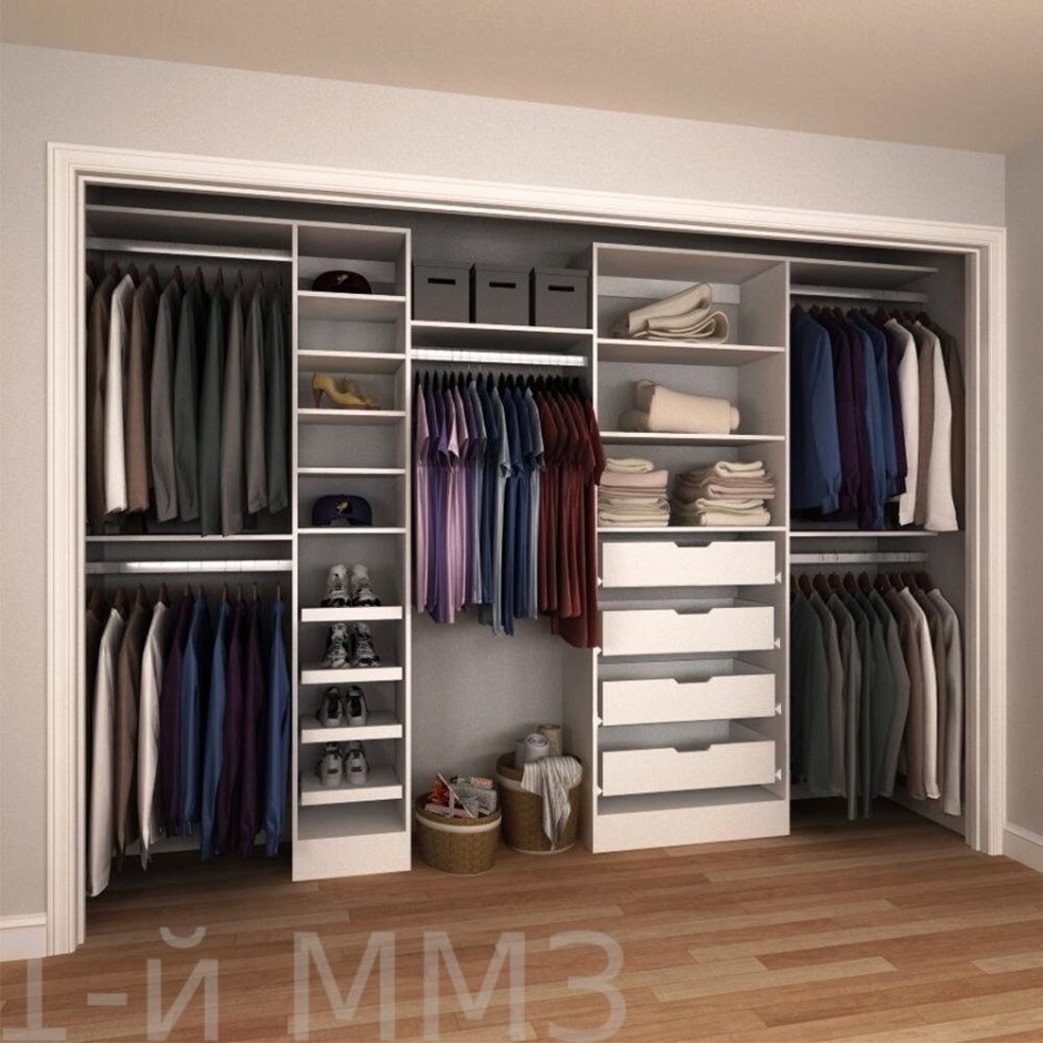 Встроенный гардеробный шкаф