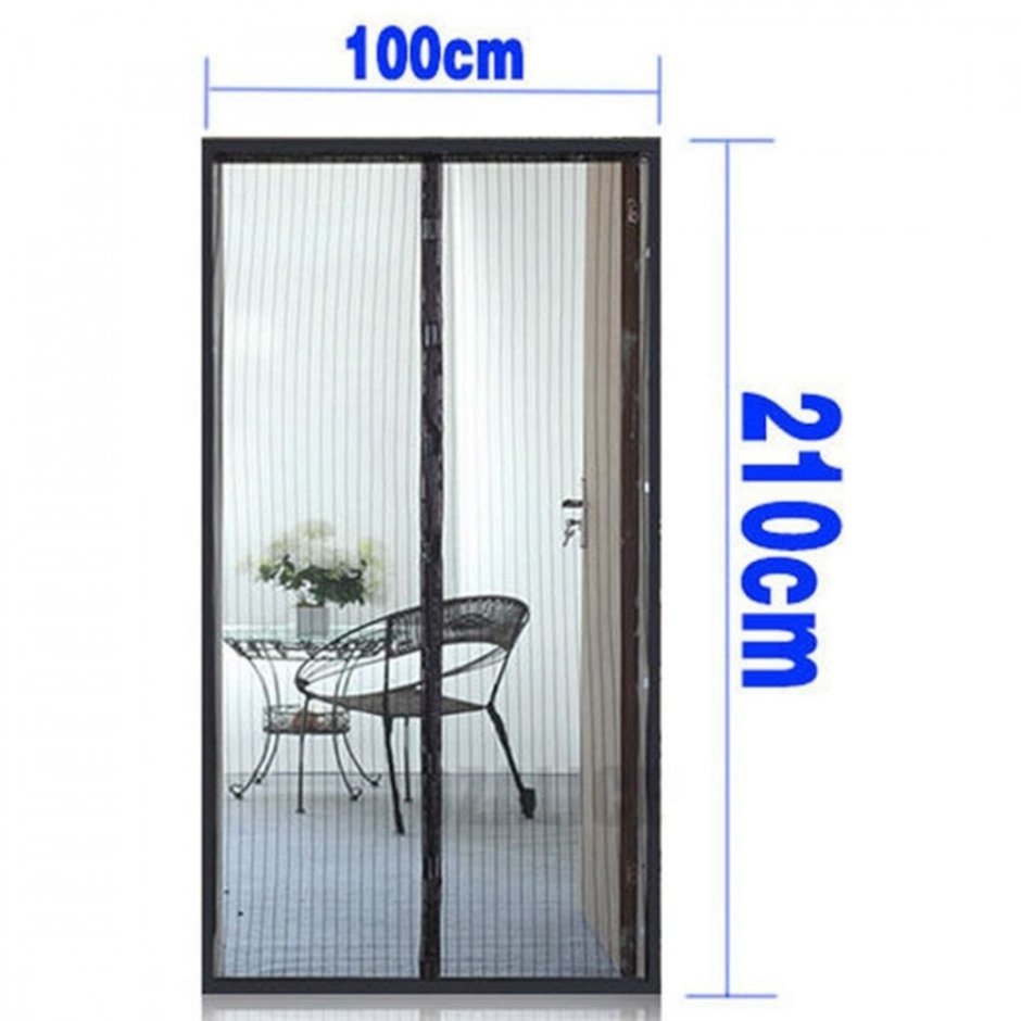 Москитная сетка на двери, 100-210 см