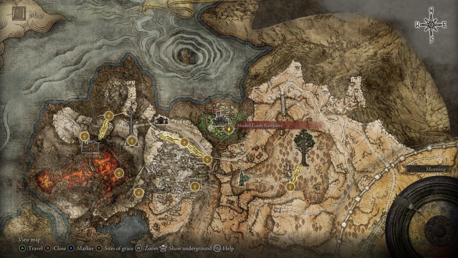 Карта замка Годрика
