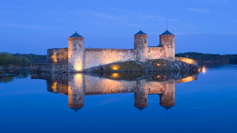 Замок Олафсборг крепость Олавинлинна