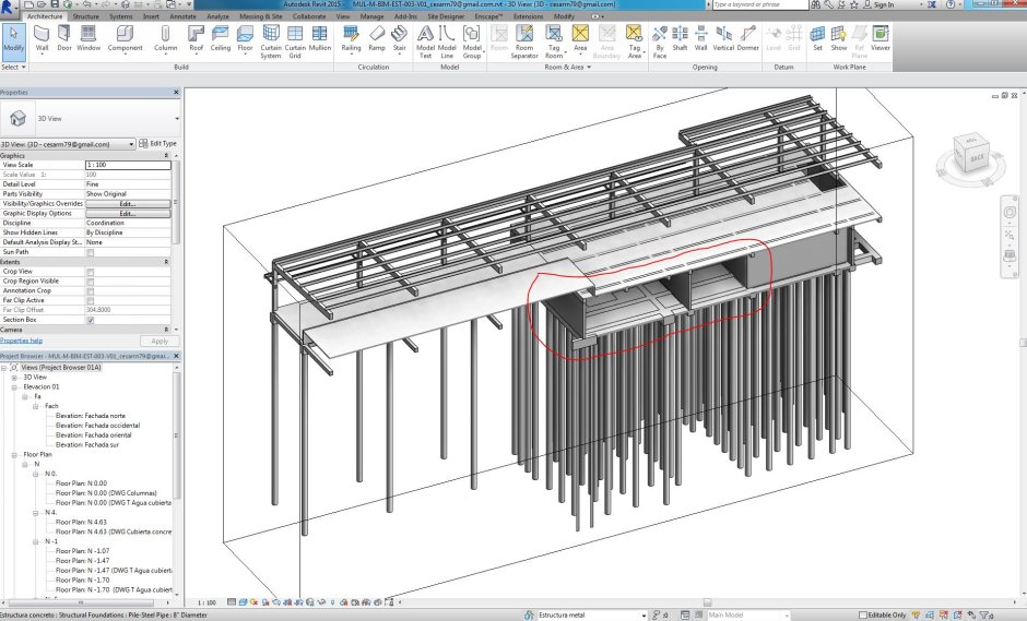 Семейство ограждение стеклянное Revit