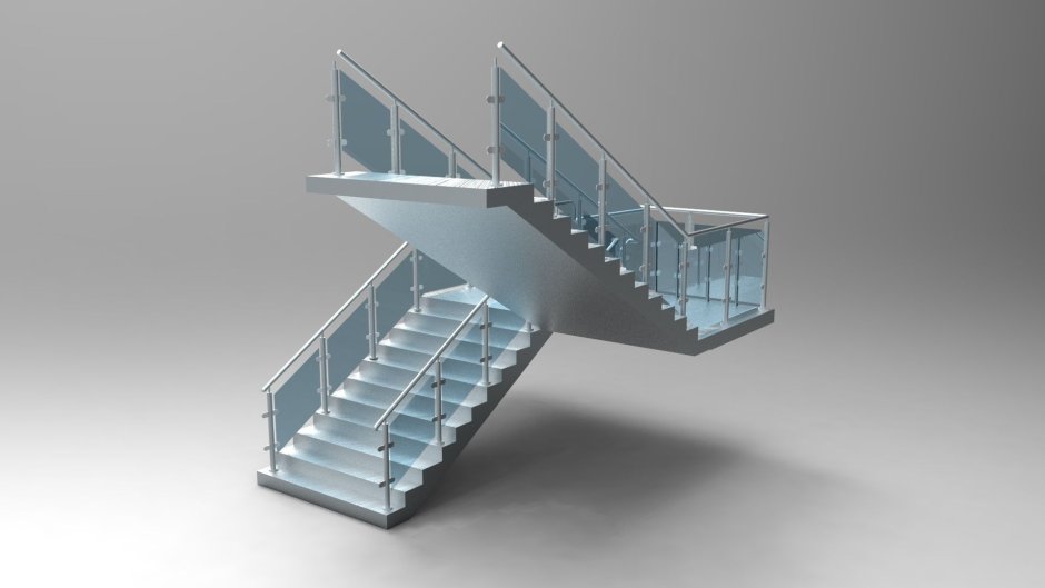 3d макет лестницы