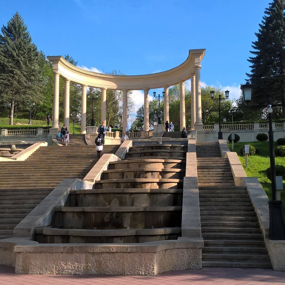 Курортный парк Кисловодск каскадная лестница