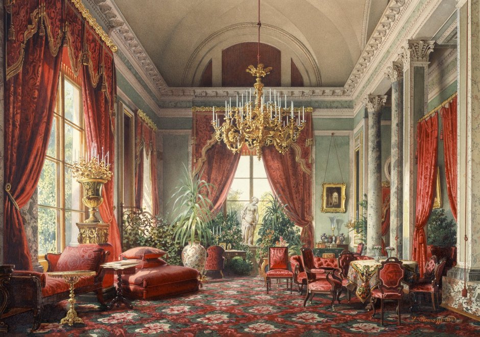 Комната Екатерины 2 в зимнем Дворце