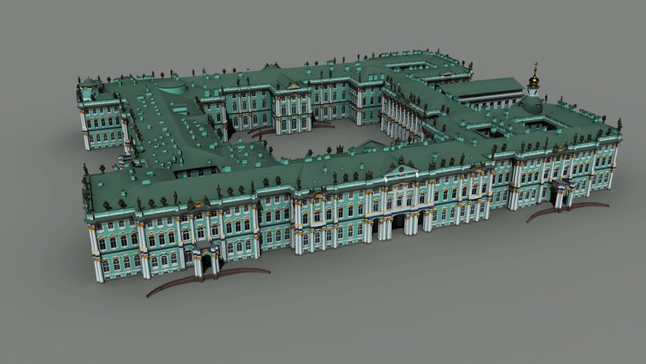Окраска зимнего дворца