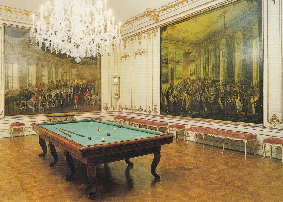Дворец Шенбрунн бильярдная комната