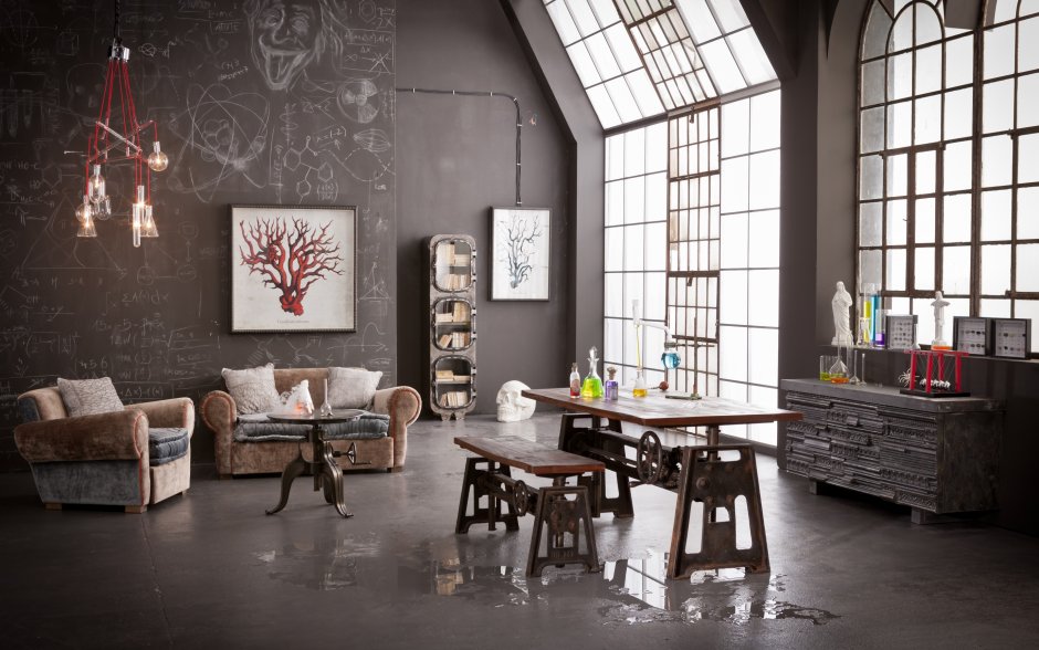 Loft Interior Design кирпич