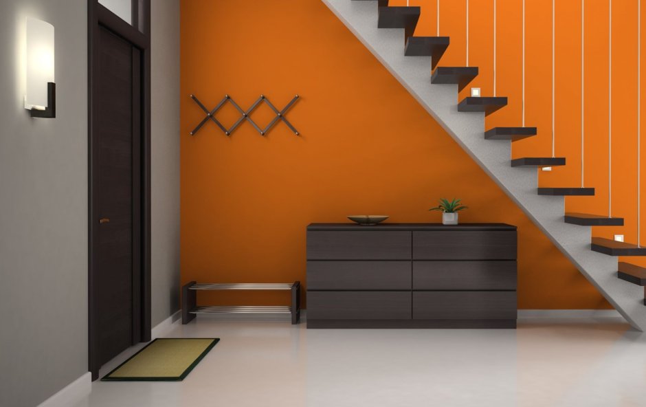 Оранжевый интерьер офиса