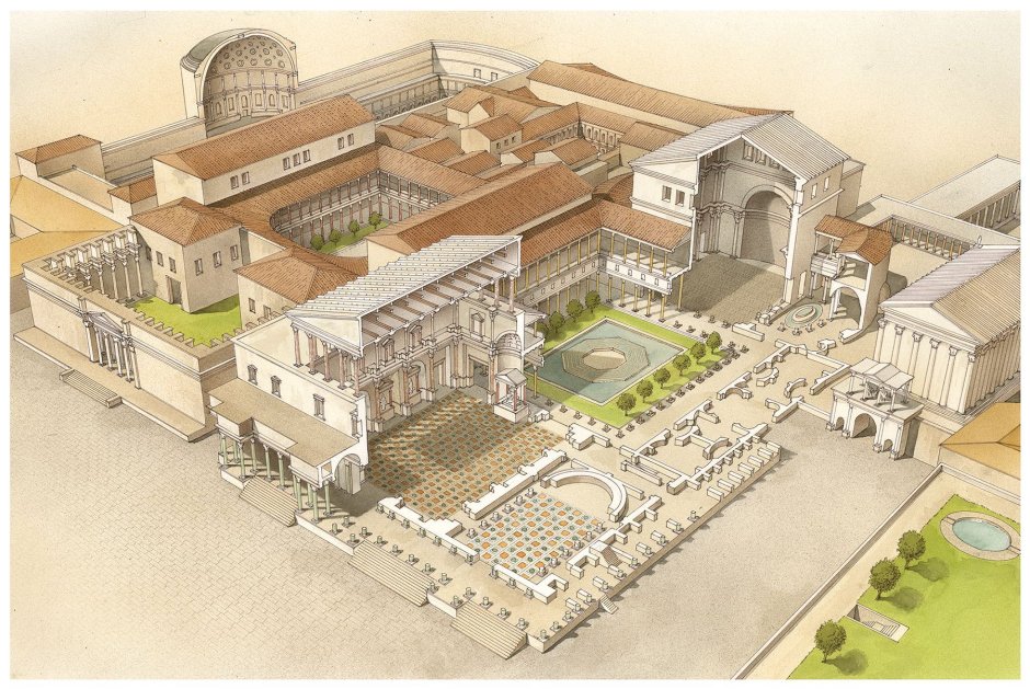 Дворец Тиберия в Риме реконструкция