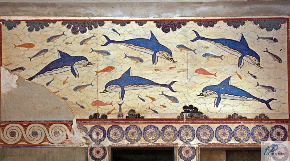 Кносский дворец на Крите фрески