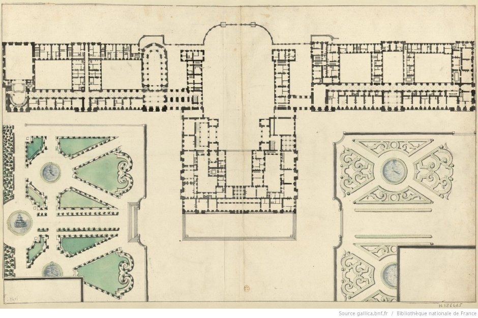 Версальский дворец план