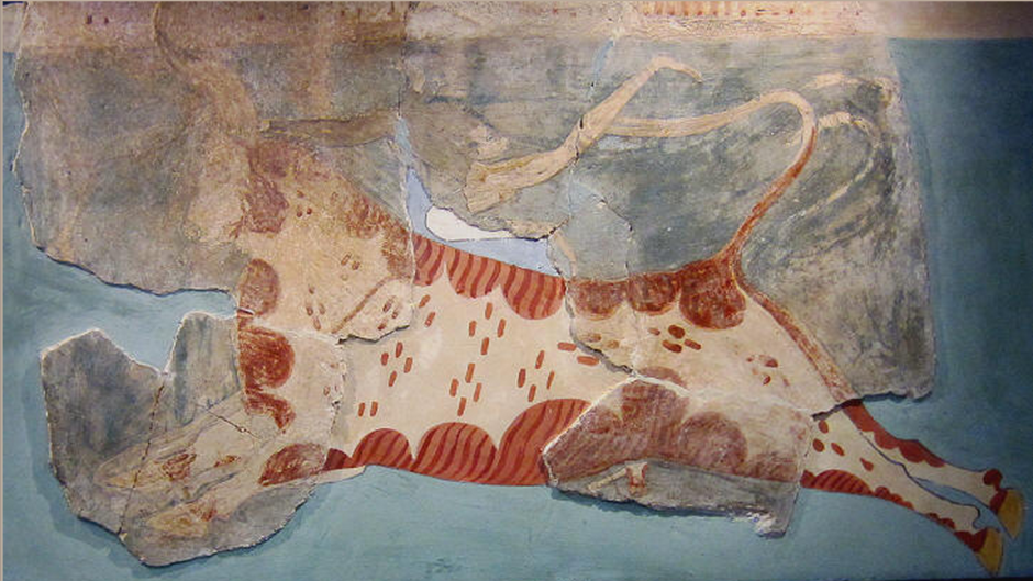 Дворец в Тиринфе фрески