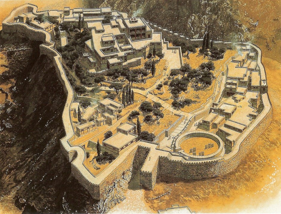 Тиринф крепость Греция