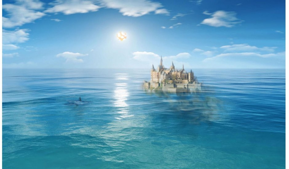 Сказочный замок у моря