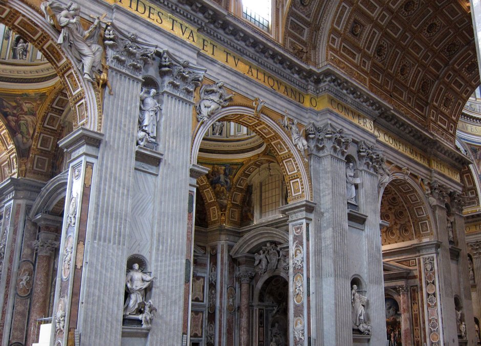 Собор св Петра в Риме внутри