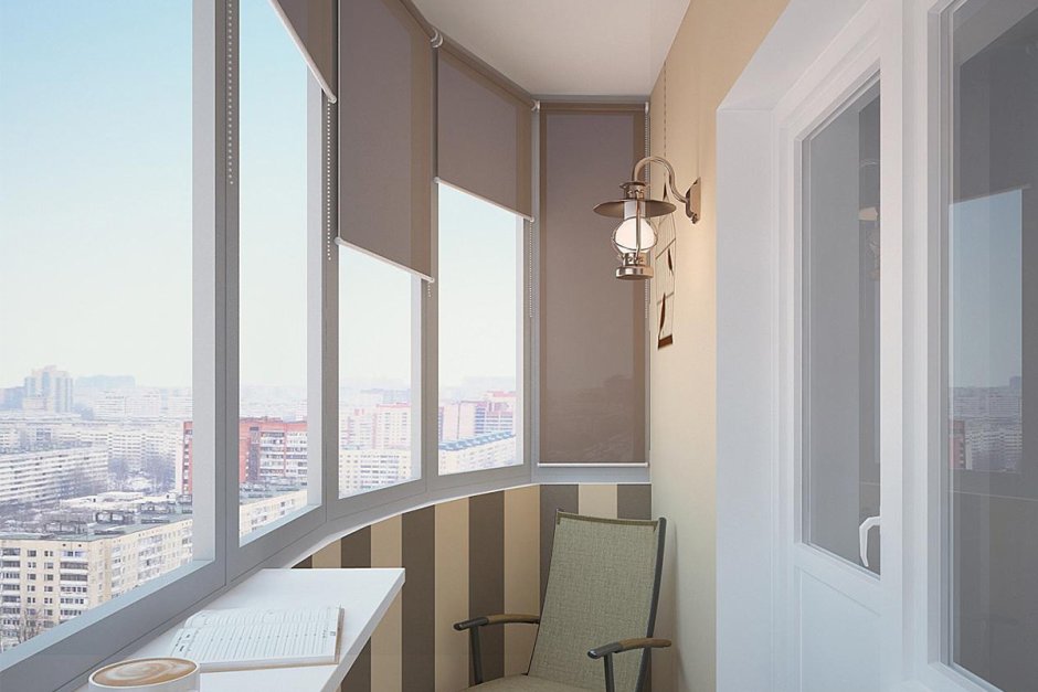 Дизайн балкона в квартире панельного дома