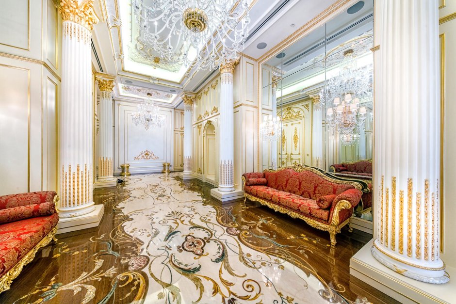 Юсуповский дворец в Санкт-Петербурге зеленая гостиная
