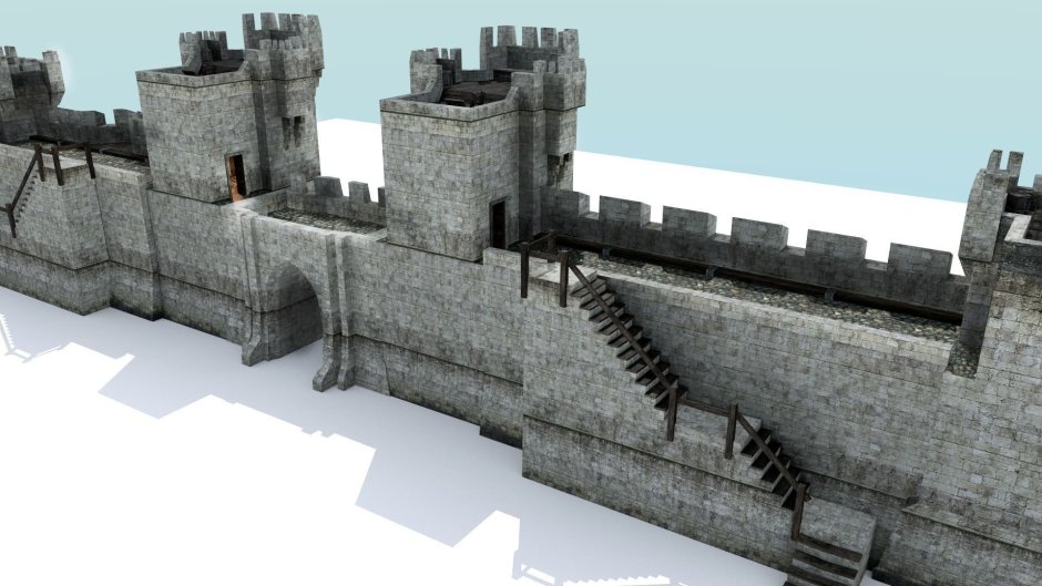 Зал в замке средневековья