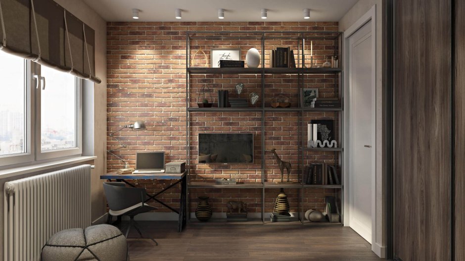 Рабочее место в стиле лофт