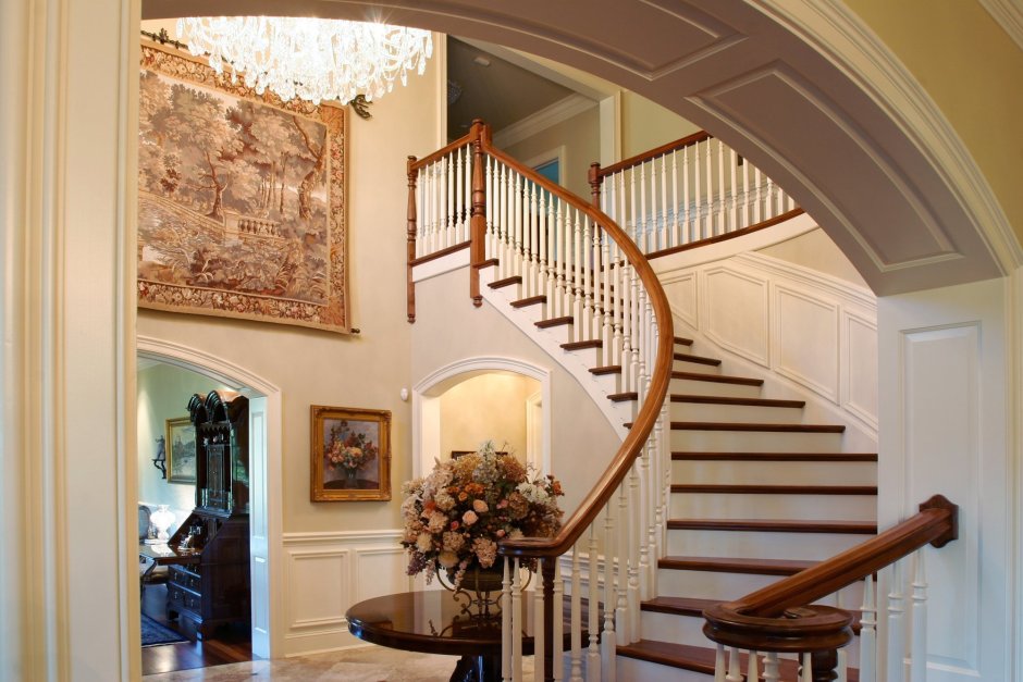 Лестницы в классическом стиле в доме