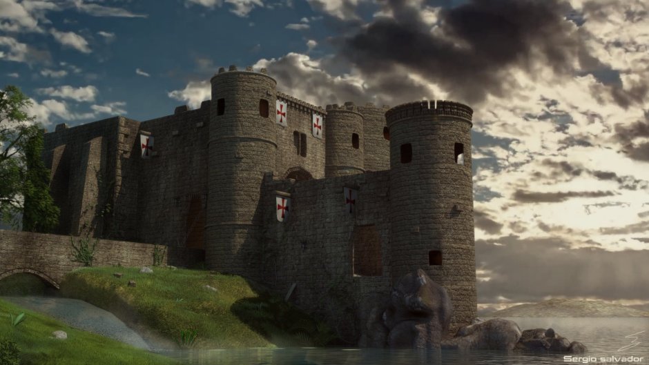 Замок Понтефракт Англия