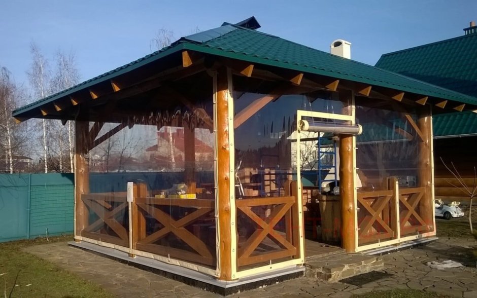 Гибкие окна для веранды