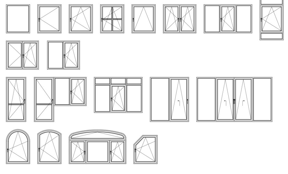 Открывание пластиковых окон варианты схемы