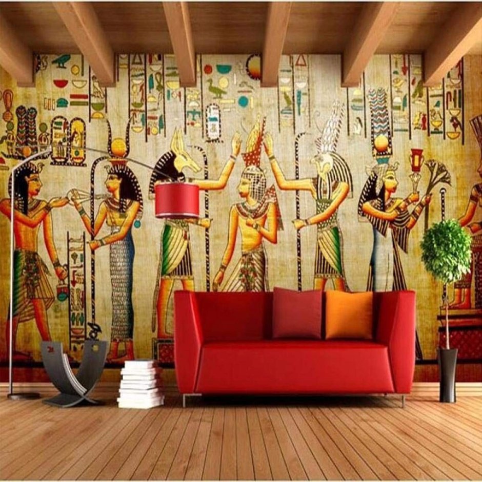 Стены в стиле Египта