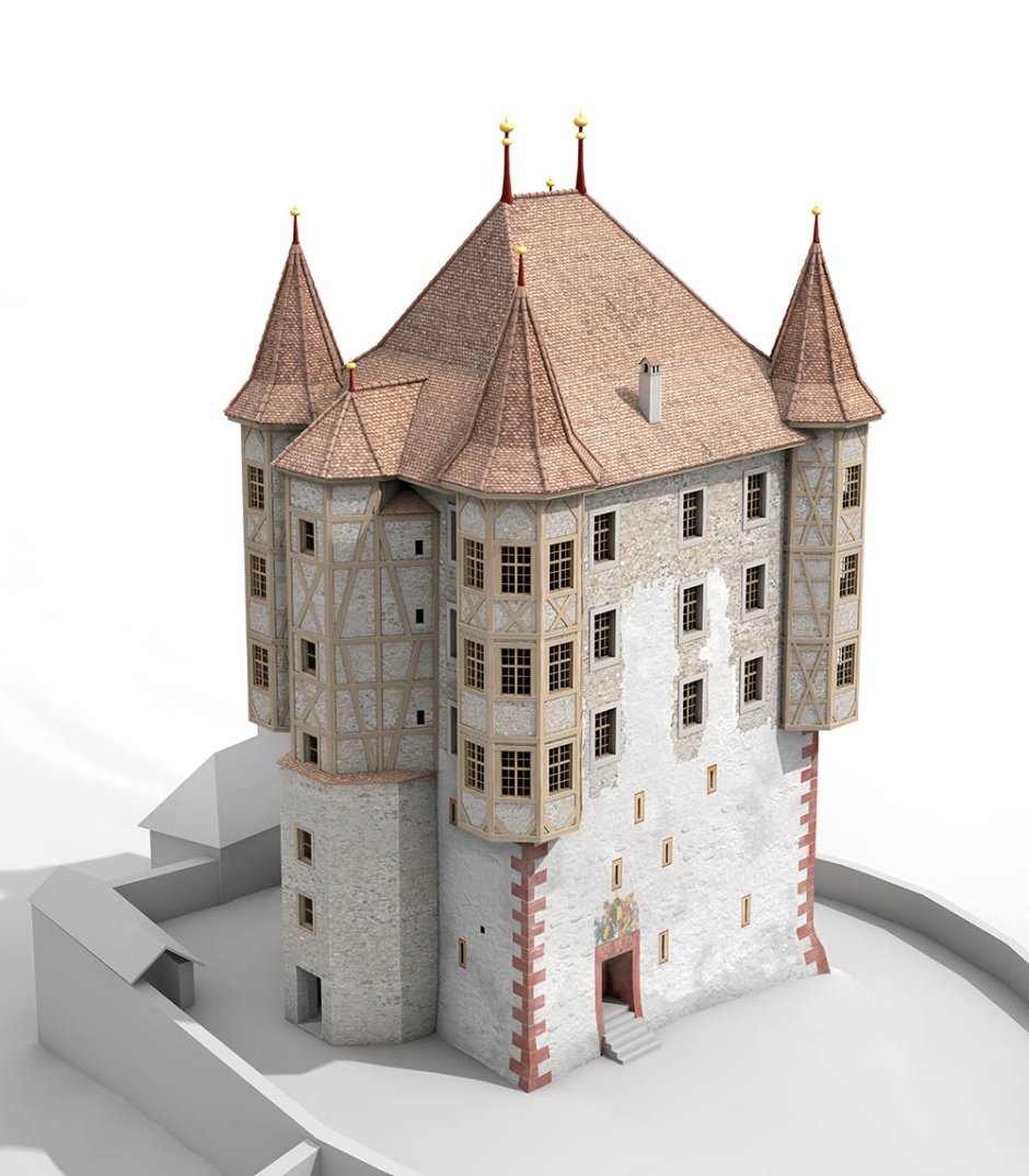 Рочестерский замок 3д модель