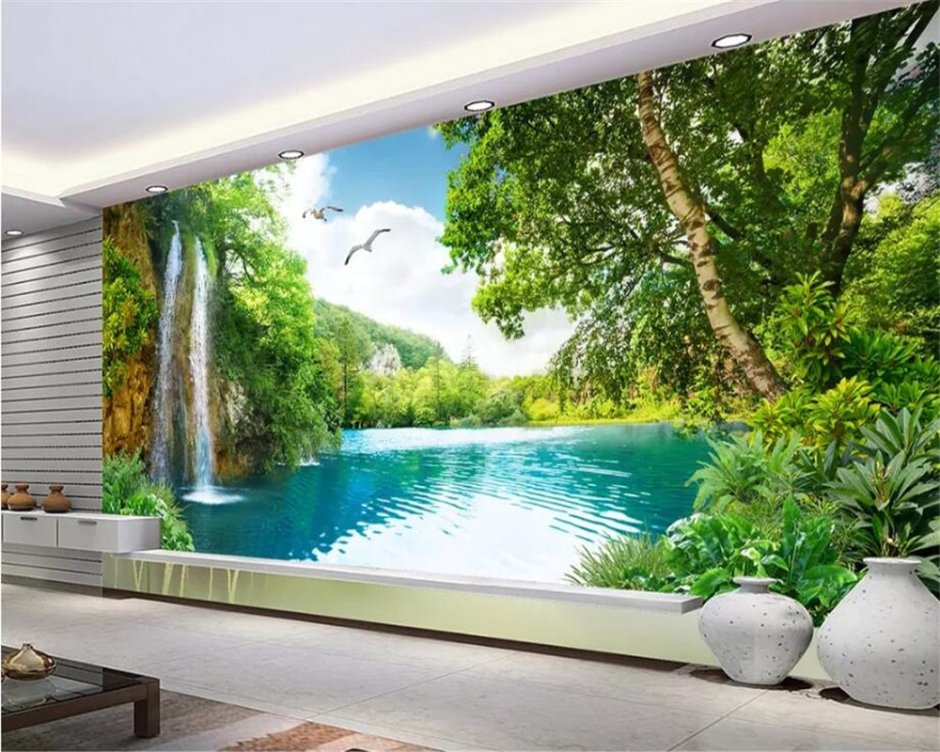 Водопад Wall Mural 3d