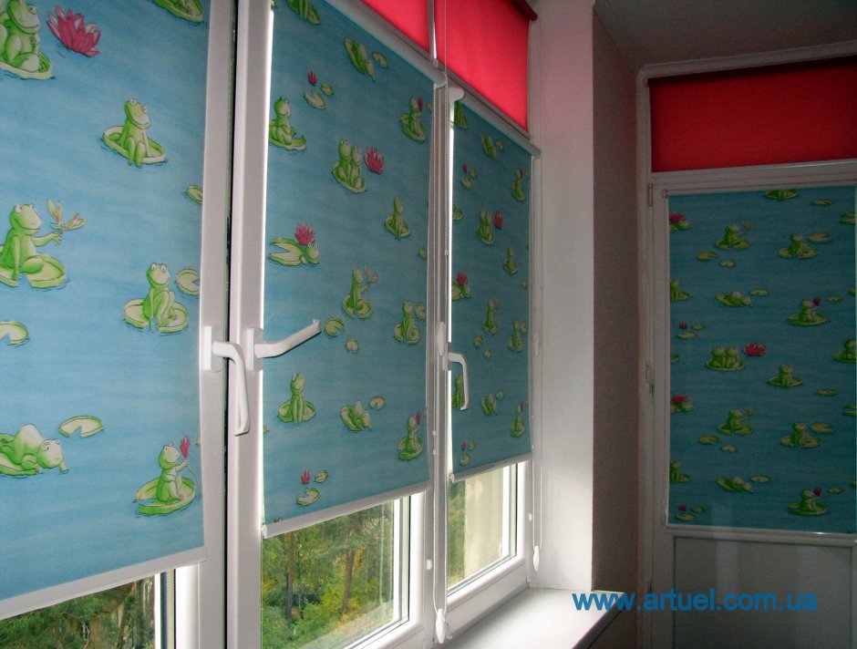Рулонные шторы на пластиковые окна детские