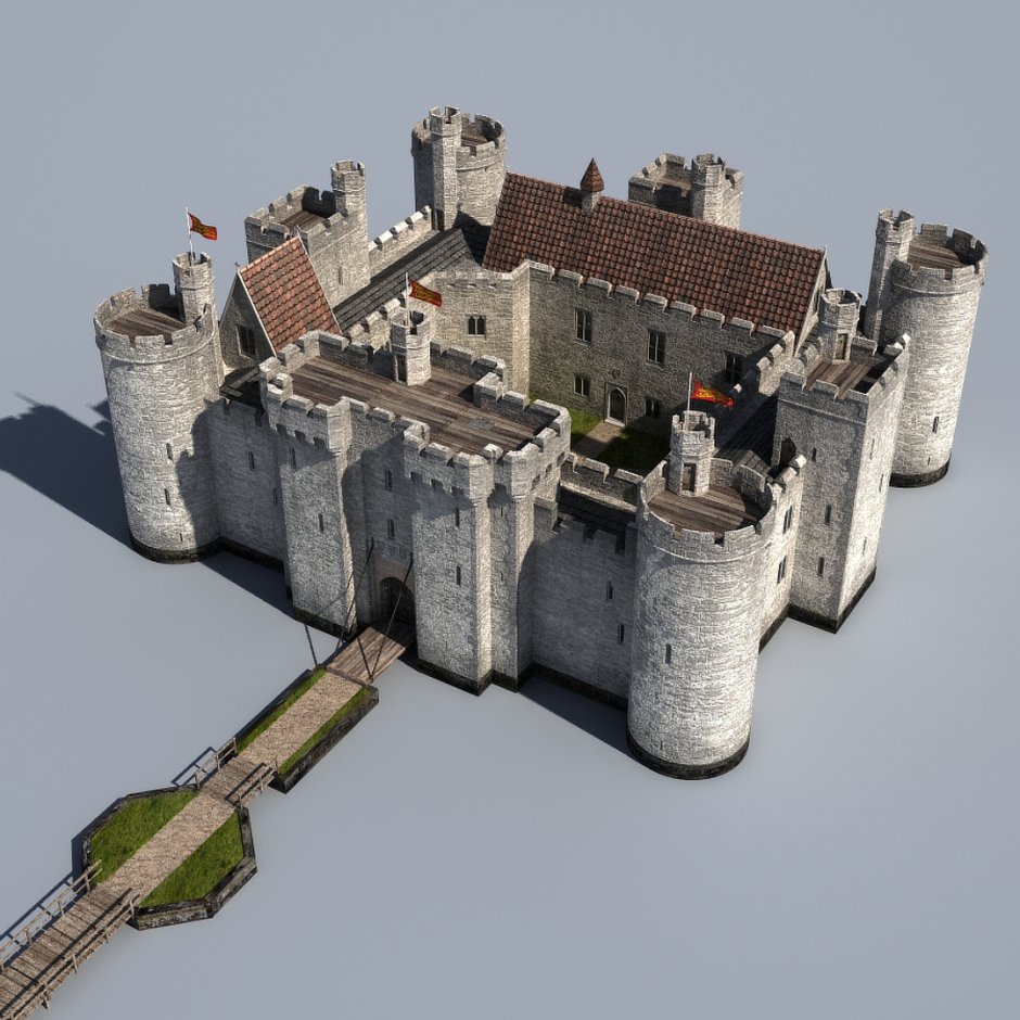 Замок 3ds Max