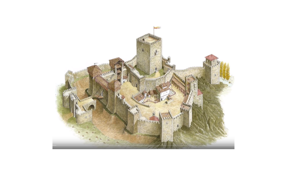 Рыцарский замок донжон феодала