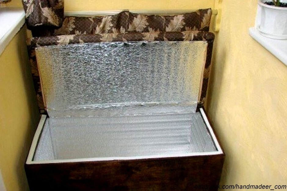 Термоящик для хранения овощей на балконе