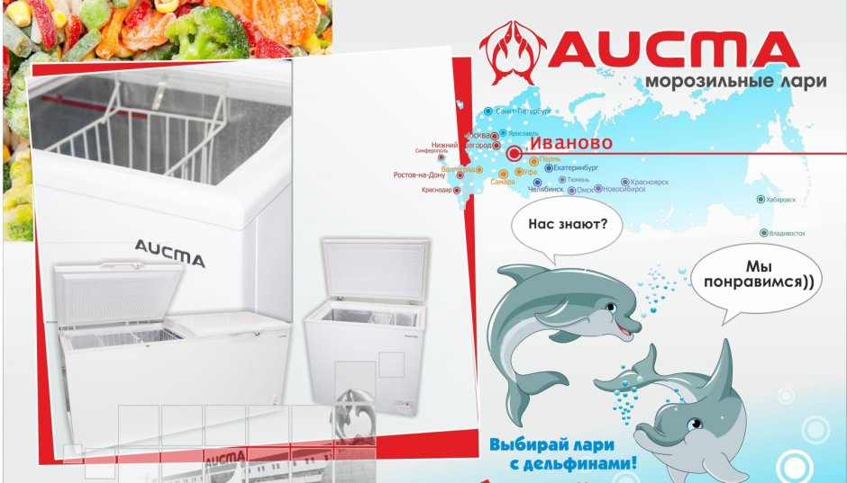 Холодильное оборудование Aucma лого
