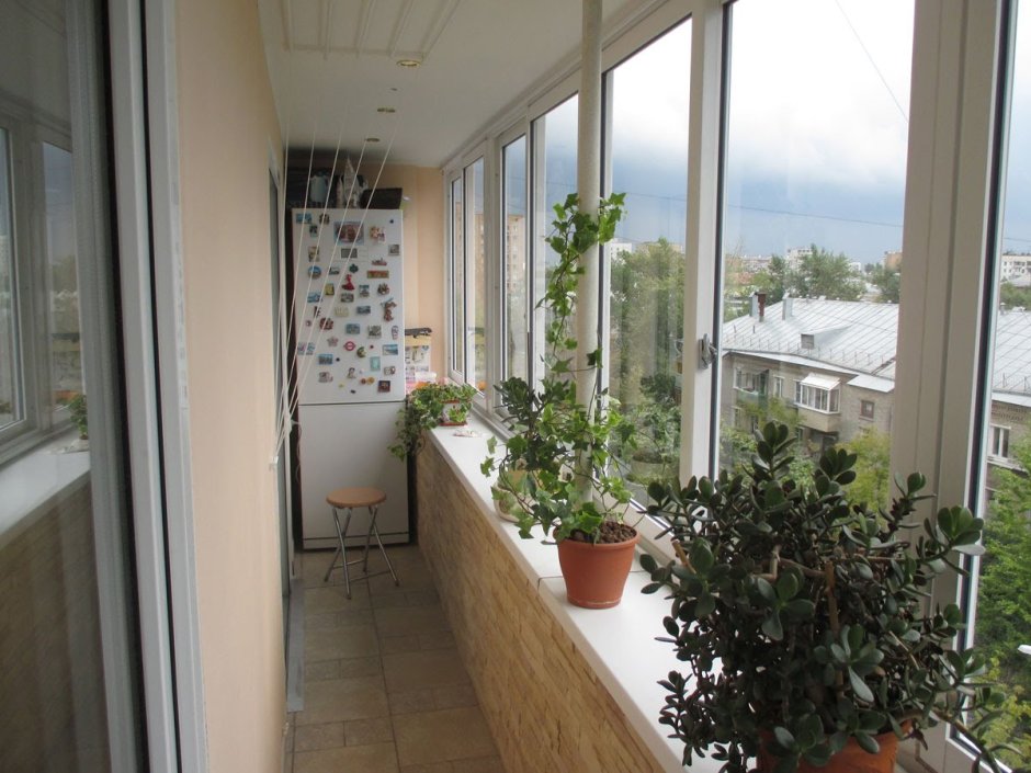 Лоджии сзолодильником