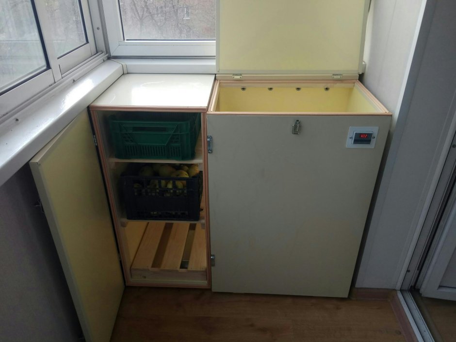 Погребок для хранения овощей на балконе