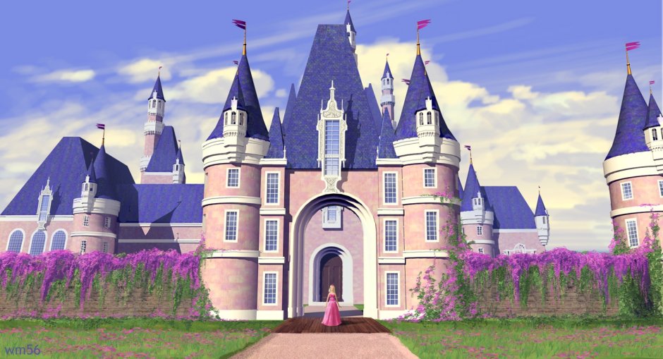 Замок красивый сказочный