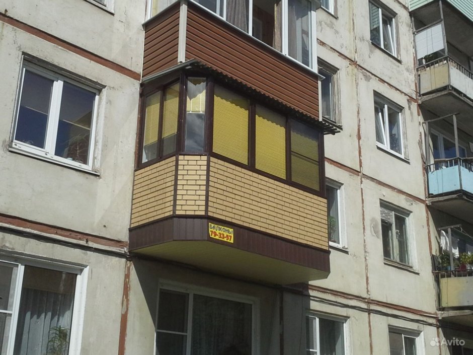 Застекленная лоджия кирпич