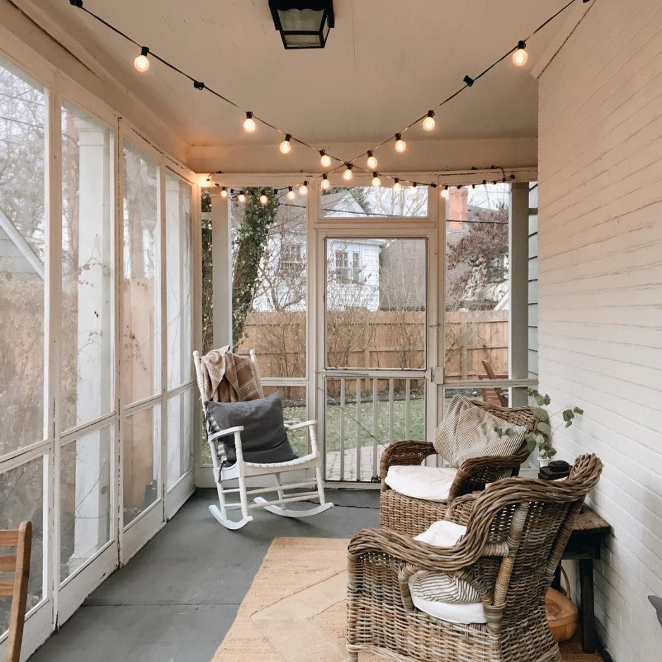 Интерьер веранды